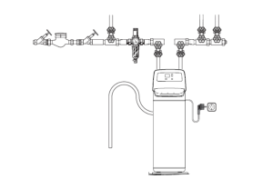 Schéma inštalácie zmäkčovača vody